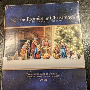 THE PROMISE OF CHRISTMAS ROBERT STANLEY Nativity Scene 11 piece from 2011
